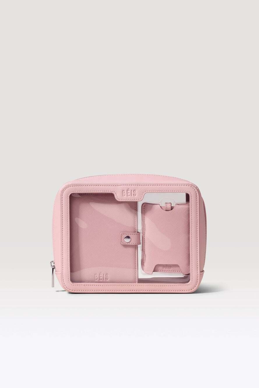 BÉIS The Passport & Luggage Tag Set Atlas Pink